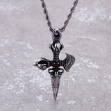 Retro Jewelry Titanium Cross Vajra Pendant Men's Pendant