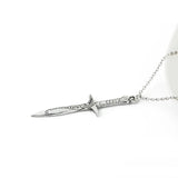 Retro Punk Movie Sword Pendant Necklaces Chain for Men