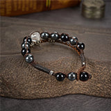 Retro Stone Beads Wrap Bracelet Yoga Tibetan Buddha Chakra Y1016