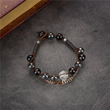 Retro Stone Beads Wrap Bracelet Yoga Tibetan Buddha Chakra Y1016