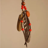 Ethnic Style Long Tassel Sweater Chain Necklace for Woman