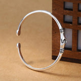 Retro Handshake Friendship Bangles Open Cuff Bracelet Men?s Summer Gift