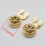Floral Pattern Men's Cufflinks - Wedding Party Shirt Jewelry
