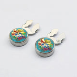 Floral Pattern Men's Cufflinks - Wedding Party Shirt Jewelry