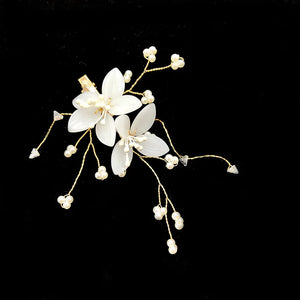 Retro Flower Headwear Magnolia Flower Tiara Clips