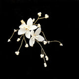 Retro Flower Headwear Magnolia Flower Tiara Clips