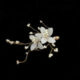 Retro Flower Headwear Magnolia Flower Tiara Clips