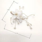 Retro Flower Headwear Magnolia Flower Tiara Clips