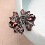 Retro Flower Rhinestones Hair Clip Hairpins