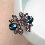 Retro Flower Rhinestones Hair Clip Hairpins