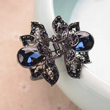 Retro Flower Rhinestones Hair Clip Hairpins