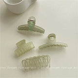 Geometric Green Catch Clip for Girls