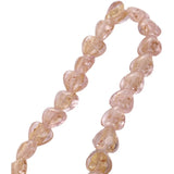 Retro Glass Leaf Love Lake Pink Loose Beads Diy Necklace Bracelet
