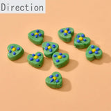 Retro Glass Love Beads for DIY Jewelry