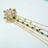 Retro Ingot Tassel Brooch Pearl Women Flower Weddings