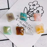 Gradient Smudge Resin Stud Earrings DIY Accessories