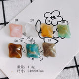 Gradient Smudge Resin Stud Earrings DIY Accessories