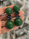 Vintage Green Ear Clip Earring Accessories