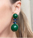 Vintage Green Ear Clip Earring Accessories