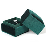 Green Velvet Diamond Jewelry Gift Box for Women