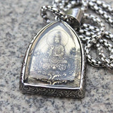 Retro Guanyin Bodhisattva Pendant Men's Necklace