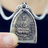 Retro Guanyin Bodhisattva Pendant Men's Necklace