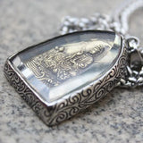 Retro Guanyin Bodhisattva Pendant Men's Necklace