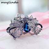 Crystal Bow Rhinestone Hair Claw Clips Retro Hair Jewelry