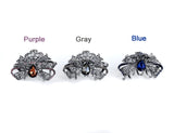 Crystal Bow Rhinestone Hair Claw Clips Retro Hair Jewelry