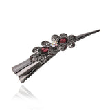 Retro Rhinestone Crystal Flower Hairgrips Hair Clips Women Hair Accessories
