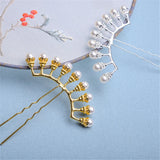 Retro Hair Sticks Pearl Row Hairpin Kimono Hair Accessories