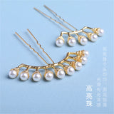 Retro Hair Sticks Pearl Row Hairpin Kimono Hair Accessories
