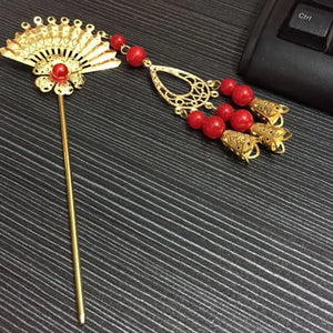 Retro Pearl Flower Hairpin Hair Pin Hanfu Cheongsam Xiuhe Clothing