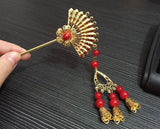 Retro Pearl Flower Hairpin Hair Pin Hanfu Cheongsam Xiuhe Clothing