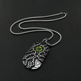 Retro Halloween Evil Eye Men Pendant Necklace