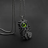 Retro Halloween Evil Eye Men Pendant Necklace