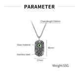 Retro Halloween Evil Eye Men Pendant Necklace