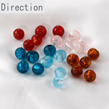 Retro Colored Glaze Round Beads Jewelry Making DIY Accessories