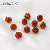 Retro Colored Glaze Round Beads Jewelry Making DIY Accessories