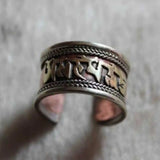 Open Brass Rings Buddha Six Words Copper Jewelry Lucky Women CARNIVAL Jewelry
