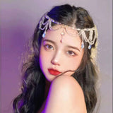 Retro Crystal Hairband Head Chain Bridal Jewelry