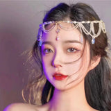 Retro Crystal Hairband Head Chain Bridal Jewelry