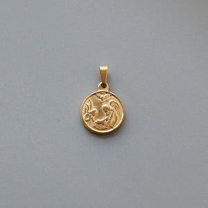 Retro Heart Rose Sun Cross Small Plane Square Queen Single Pendants