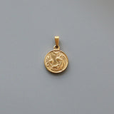 Retro Heart Rose Sun Cross Small Plane Square Queen Single Pendants