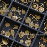 Retro Heart Rose Sun Cross Small Plane Square Queen Single Pendants