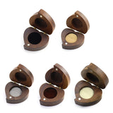 Retro Heart Shape Wood Jewelry Box Ins Style Wooden Ring Flannel