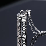 Retro Hexagon Wish Box Prayer Box Necklace Secret Stash Urn Jewelry