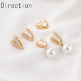 Retro Hollow Long Drop Earrings 18k Gold-clad Accessories