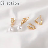 Retro Hollow Long Drop Earrings 18k Gold-clad Accessories