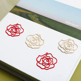 Hong Kong Style Red Rose Flower Pendant DIY Accessories